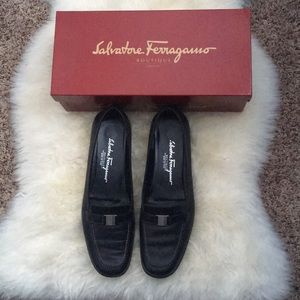 Salvatore Ferragamo black flats